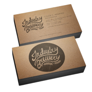 NYC brown kraft business cards service