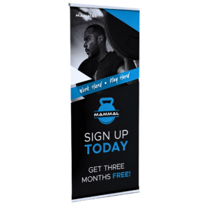 NYC standard retractable banner stand printing