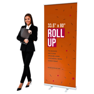 NYC standard retractable banner stand service