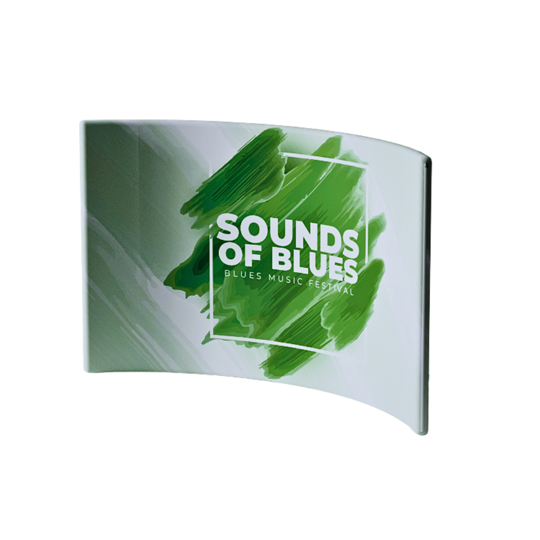 NYC tension fabric display – curved printing NYC tension fabric display - curved printing