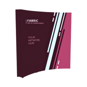 NYC velcro fabric pop up display - curved printing