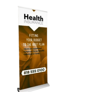 New York deluxe retractable banner stand