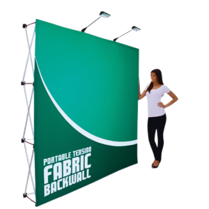 New York velcro fabric pop up display - straight