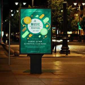 illuminated backlit banners New York City