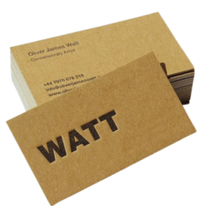 same day brown kraft business cards printing NYC
